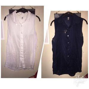 AA Blue & White Tops