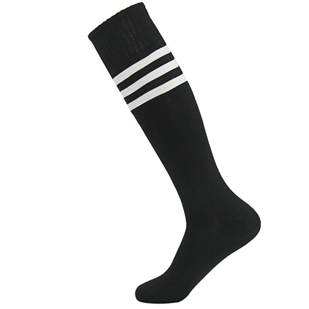 Unisex Knee High Long Stripe Football Soccer Socks