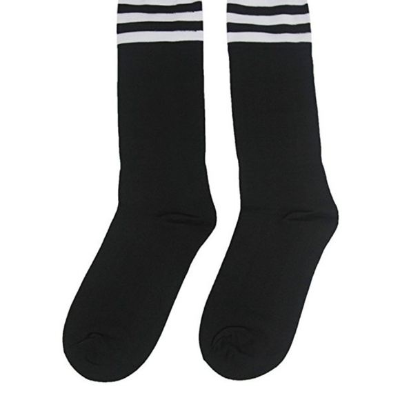 Unisex Knee High Long Stripe Football Soccer Socks - Picture 2 of 8