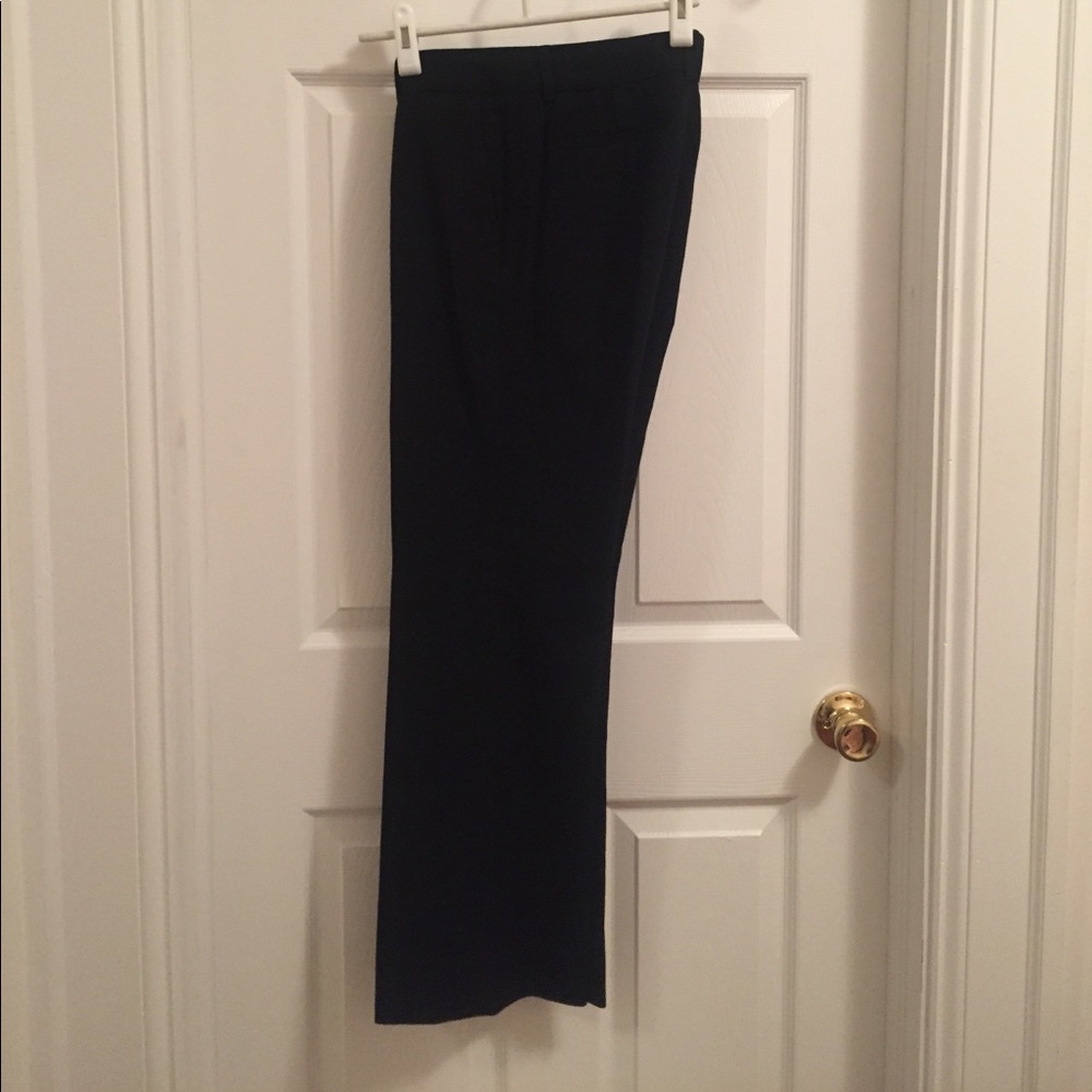 Banana Republic The Martin Fit Black Wool Pants