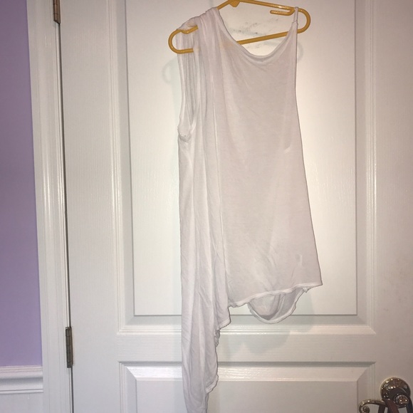 Nasty Gal Tops - •Asymmetrical White Tank•