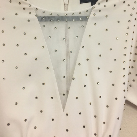 BCBGMAXAZRIA Lake French Cream evening dress - Picture 2 of 5