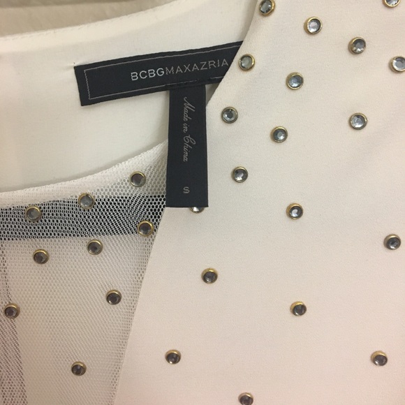 BCBGMAXAZRIA Lake French Cream evening dress - Picture 3 of 5