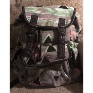 Tribal print Drawstring backpack