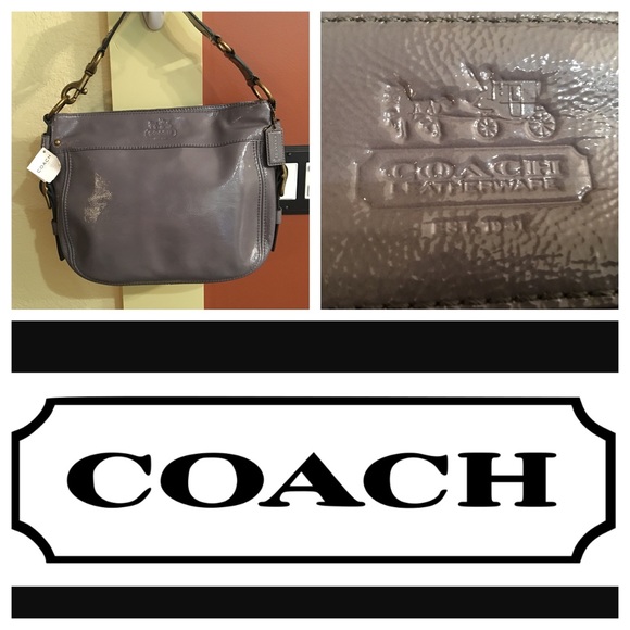 NWT Authentic Coach Luxury Signature Patent | Mercari COACH NWT AUTHENTIC patented leather purse