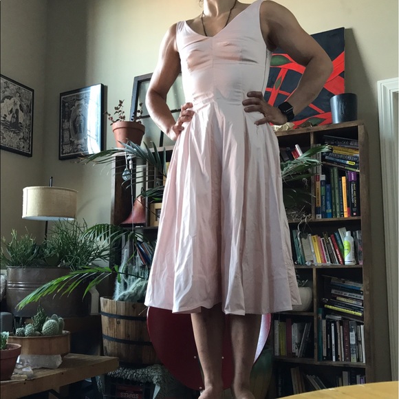 NWOT rochas 100% cotton A-line dress fitted bodice - Picture 5 of 8