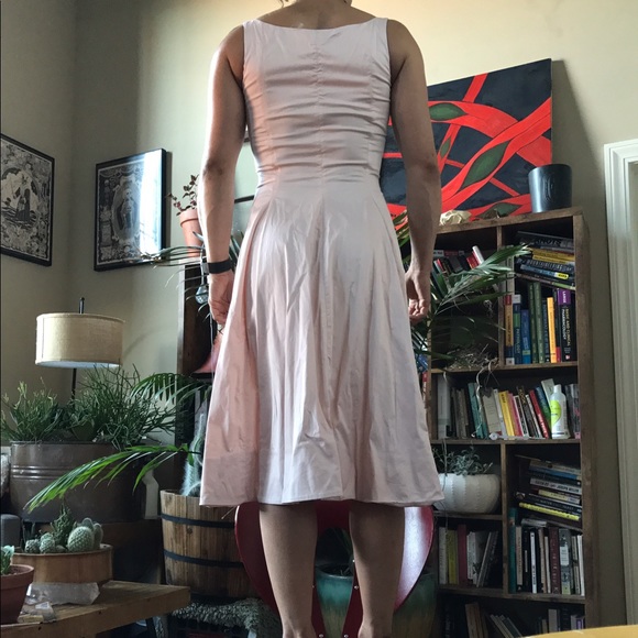 NWOT rochas 100% cotton A-line dress fitted bodice - Picture 7 of 8