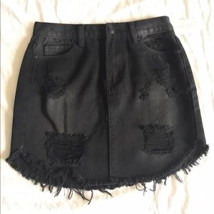 🚫SOLD🚫Black Denim Skirt