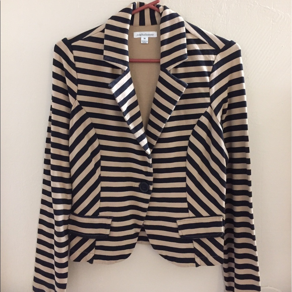 Stripped blazer jacket