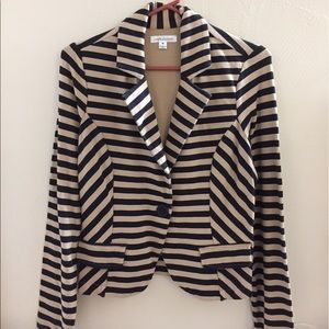 Stripped blazer jacket