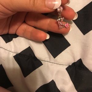 Cute K belly button ring