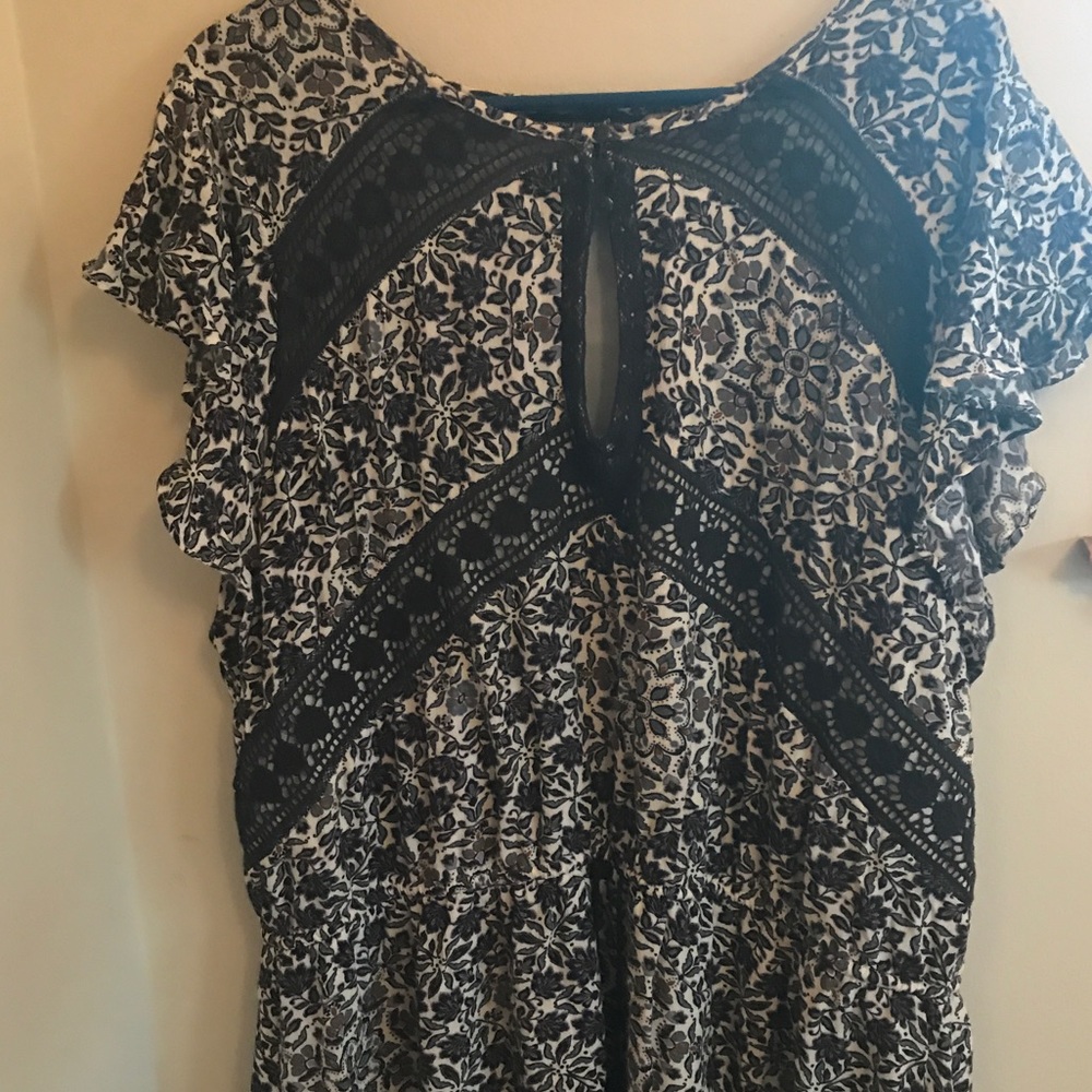 American Eagle Blue Print Dress