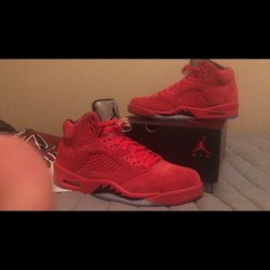 Jordan Retro 5 "red suede"