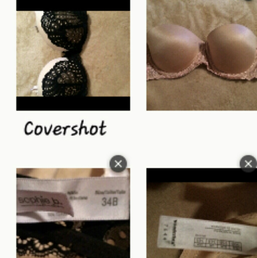 2*BRAS-SIZE:34B~BLACK BRA-LIKE NEW*SOPHIE B-BRAND!