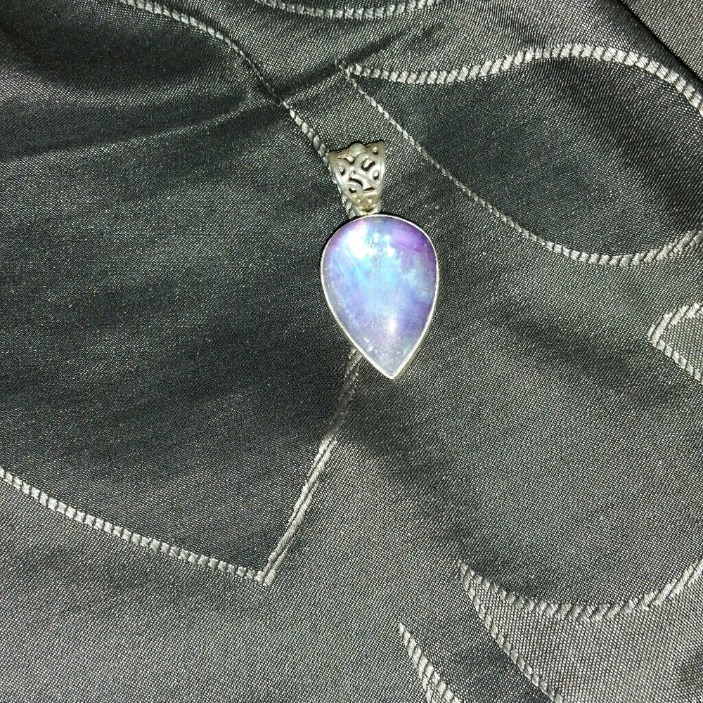 Rare purple moonstone pendant