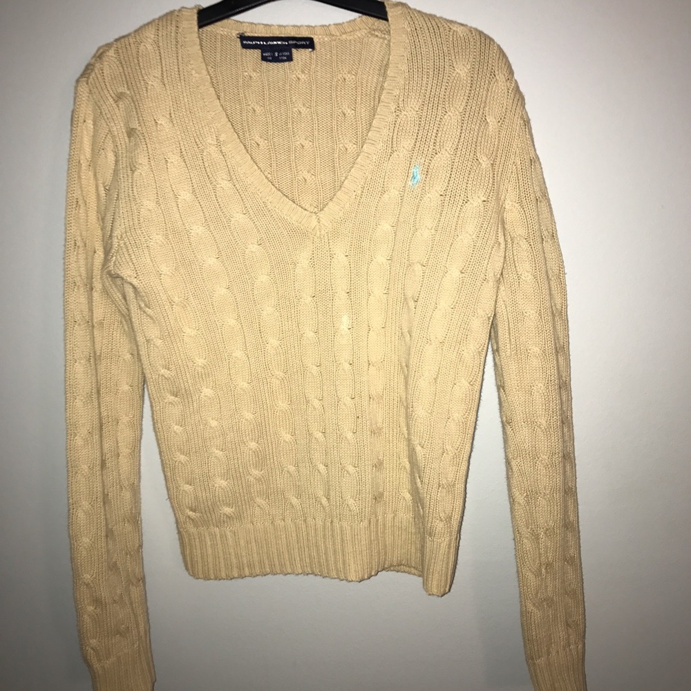 Ralph Lauren sport tan sweater size small