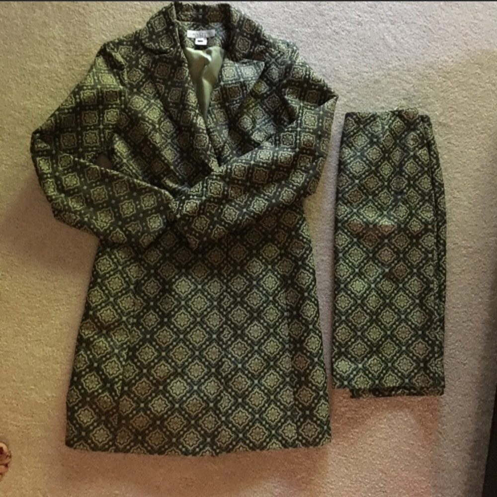 Long Duster/ jacket/ blazer & skirt suit set