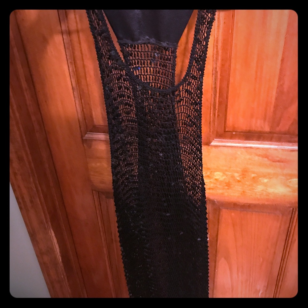 Sequin see-through dress