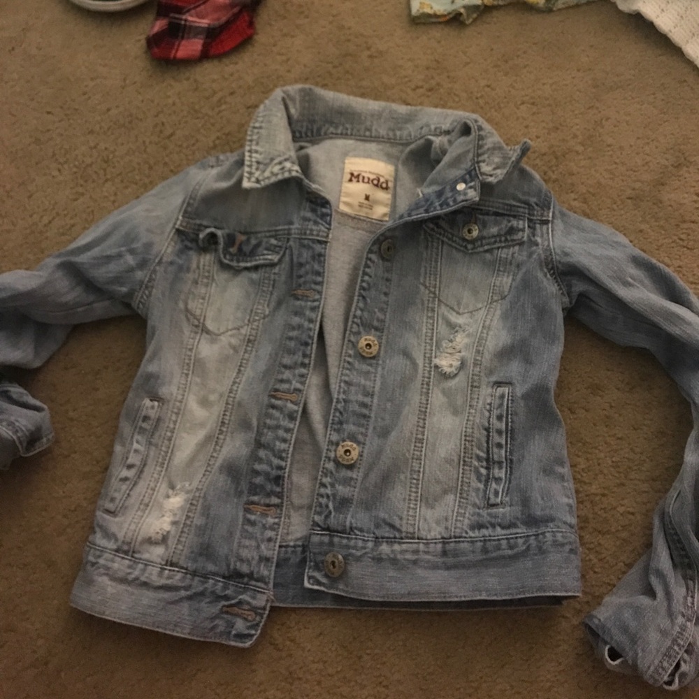 Denim Jean jacket with ripped detailing