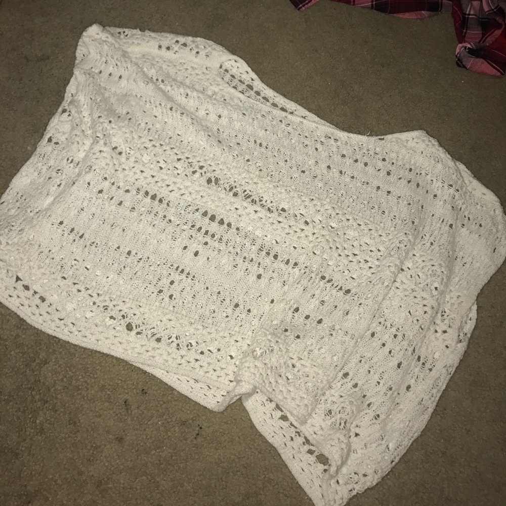 Cropped Lacy Shirt or Beach Cover-up