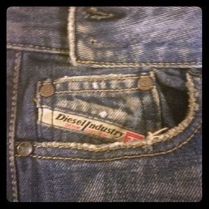 Distressed Diesel Industry Jeans,  size 27