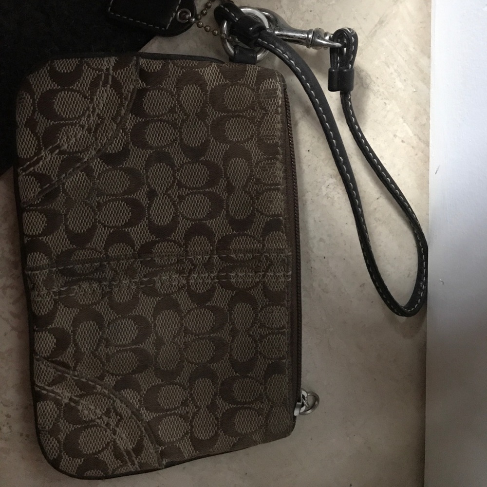 Coach mini wristlet
