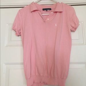 Pink Ralph Lauren Golf polo