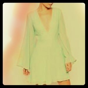 💞Final Sale ASOS Kaftan Sleeve Mini Skater Dress