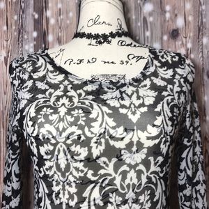 Sheer Damask Dress