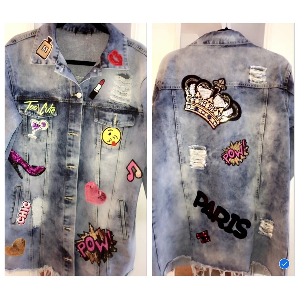Patched Jean Jacket