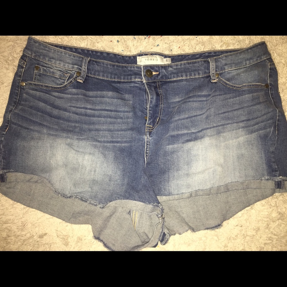Denim shorts