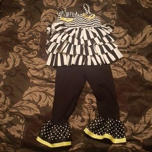 Black and White Matching Set