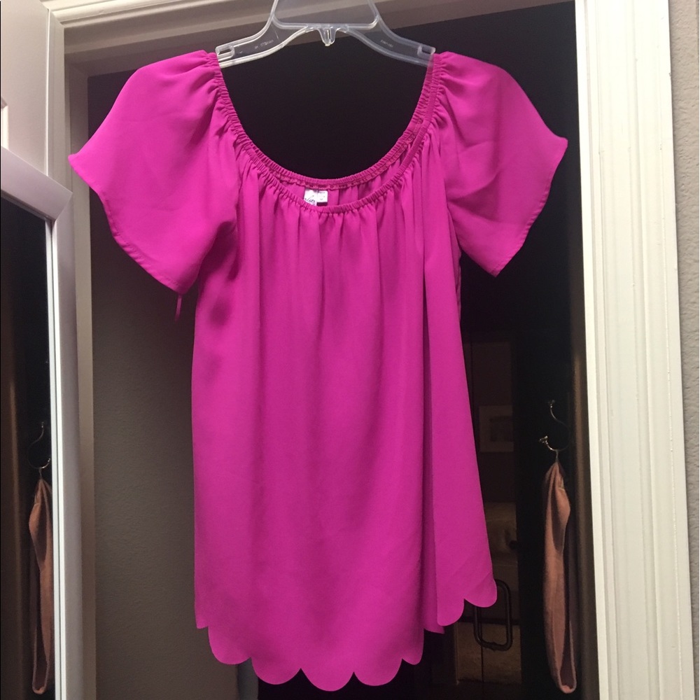 Pink Off the shoulders top