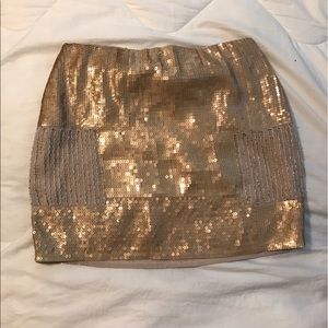 Gold skirt