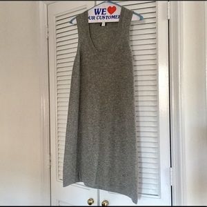 Gray J. Crew wool/cashmere sweater dress