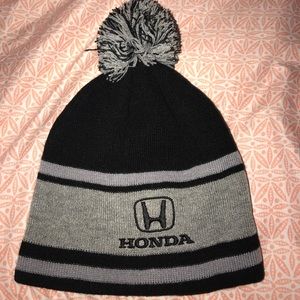 1DAY ONLY! Honda Black/Gray Pom Ball Stocking Cap!