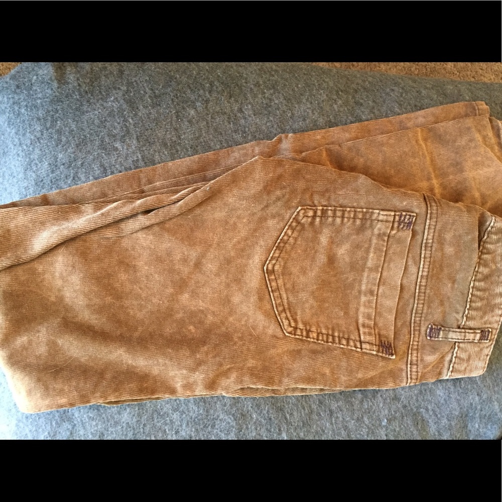 Free People Brown Corduroy Skinny Jeans