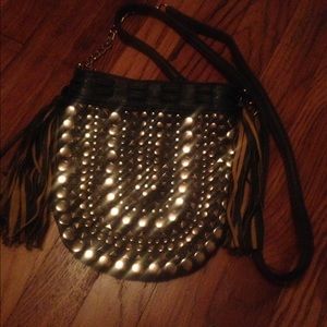 Dark green over shoulder purse