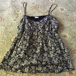 Floral spaghetti strap tank