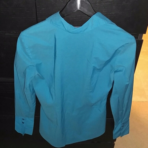 New York & Company Tops - NY&Co Teal Stretch Dress Shirt New York & Company Tops - NY&Co Teal Stretch Dress Shirt