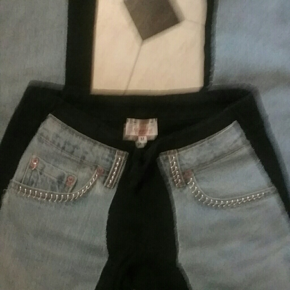 Bejeweled Sweat Jeans