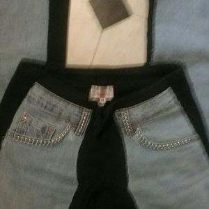 Bejeweled Sweat Jeans