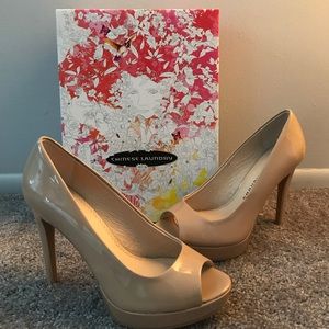 New w/Box: Chinese Laundry Nude Peeptoe Heels
