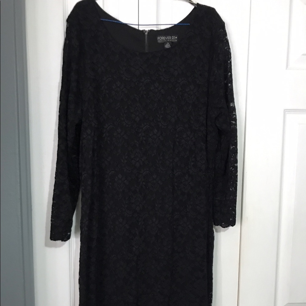 Black lace dress