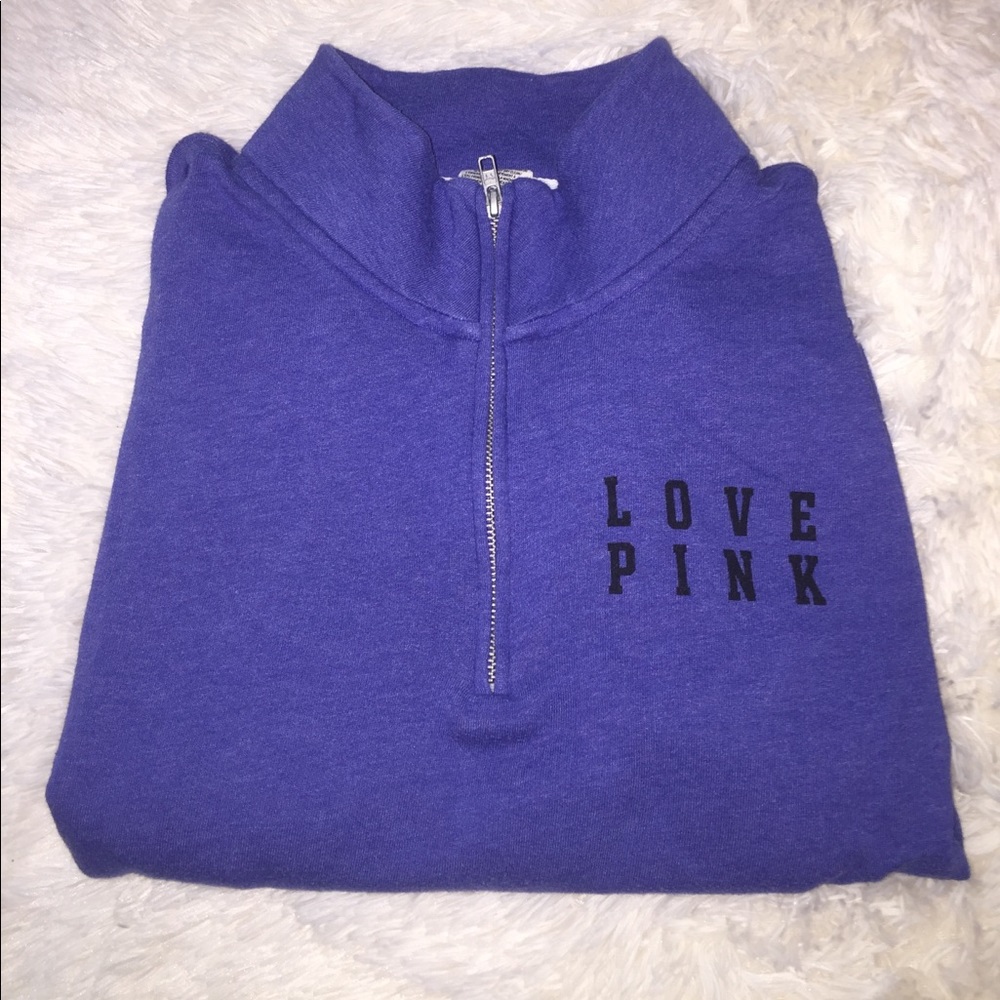 PINK Slouchy Quarter Zip