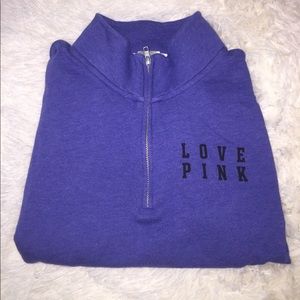 PINK Slouchy Quarter Zip
