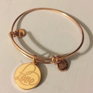 Alex & Ani Rose Gold Love Bracelet
