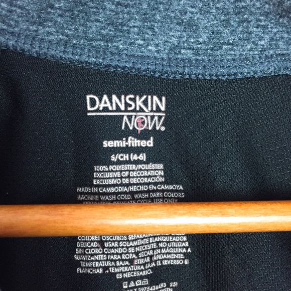 Gray & black half zip long sleeve workout top - Picture 8 of 8