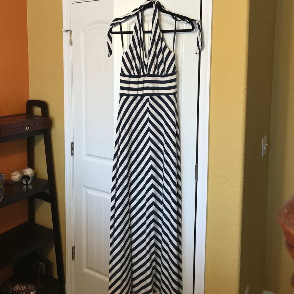 Halter top maxi dress