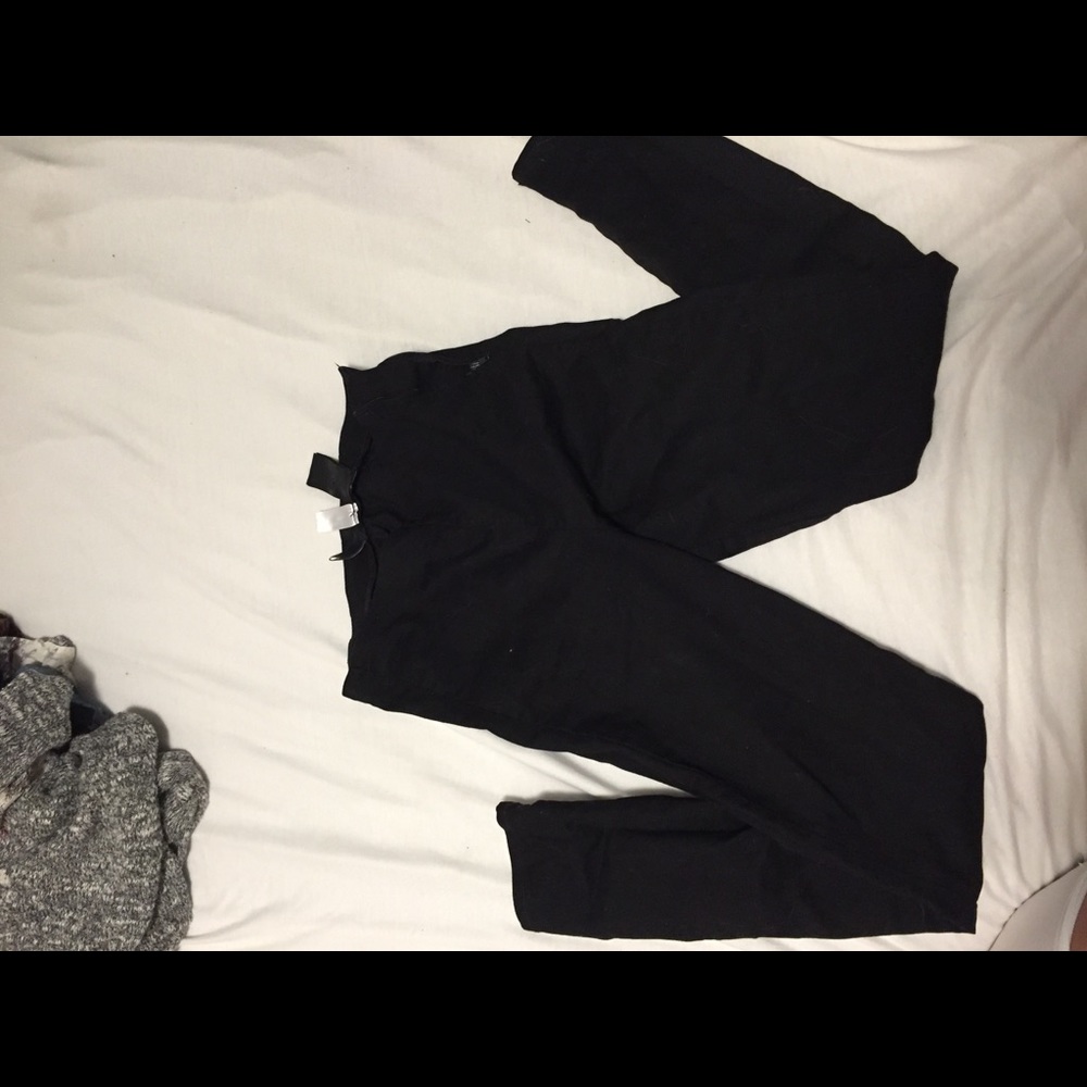 black high waisted pants